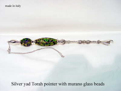 Silver yad Torah pointer