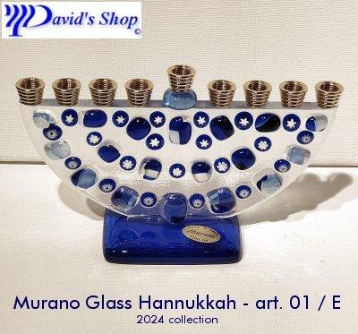 Murano Glass Hannukkah - art. 01