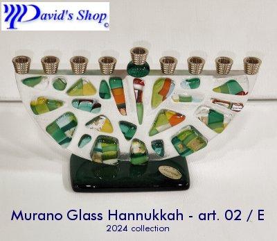 Murano Glass Hannukkah - art. 02