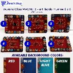 Murano Glass Magnet - bordo murrine 6x6 