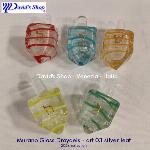 Murano Glass Draydels - Silver leaf art 03
