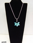 Murano Glass Jewish Star
